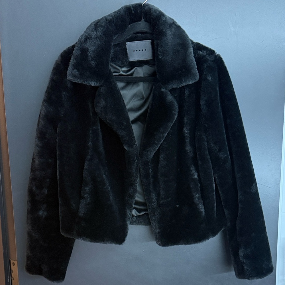 Blank NYC Black Teddy Jacket